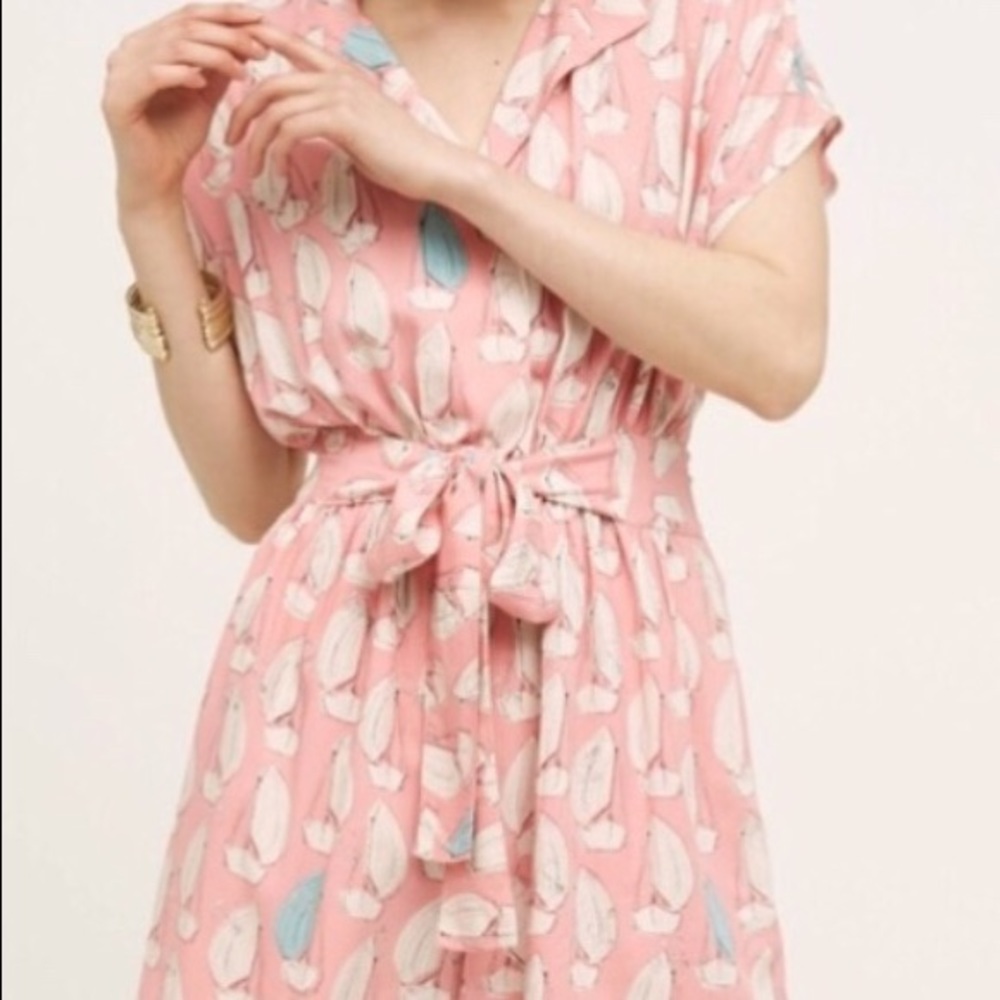 Anthropologie Sailboat Romper Size 2 Maeve - Picture 3 of 5